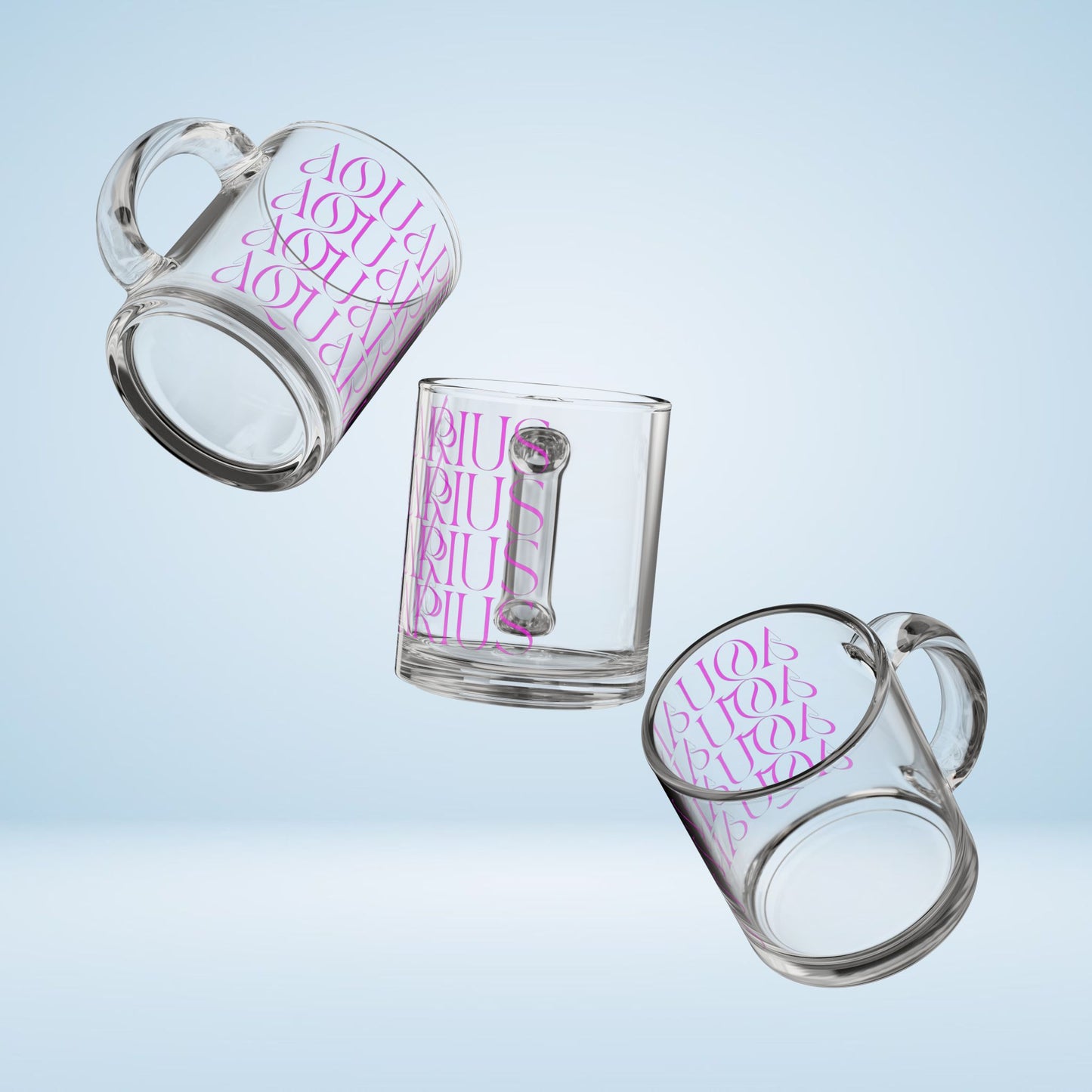Aquarius Fade Glass Mug