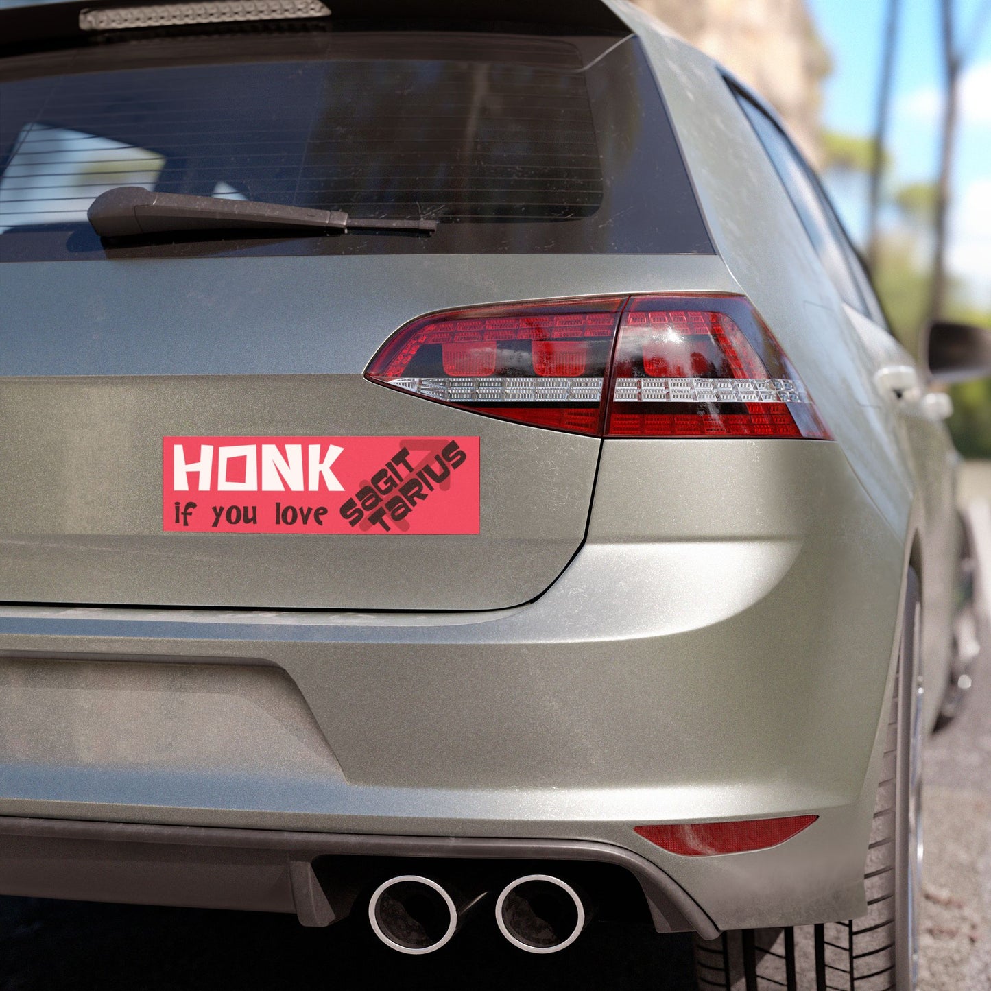 Honk if You Love Sagittarius Car Magnet