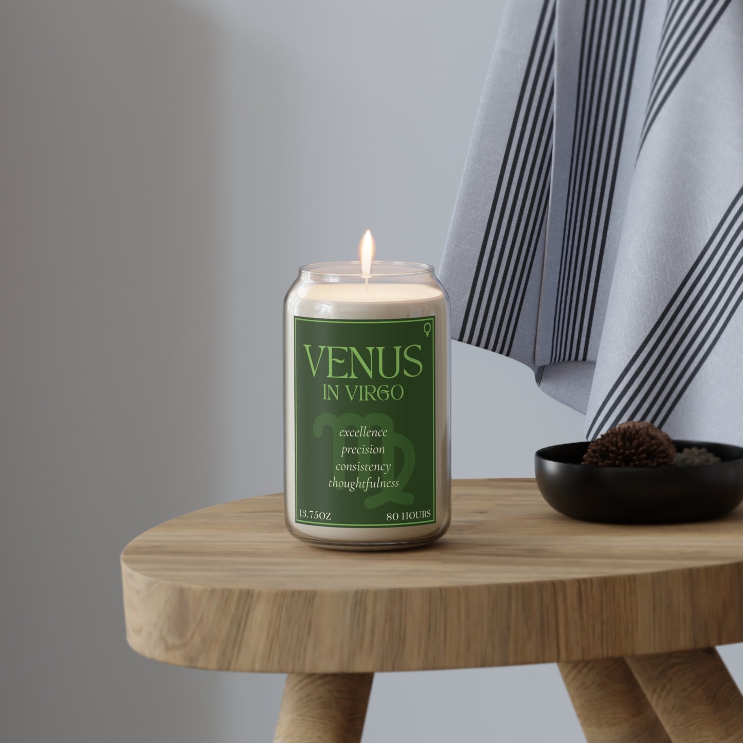 Venus in Virgo Candle