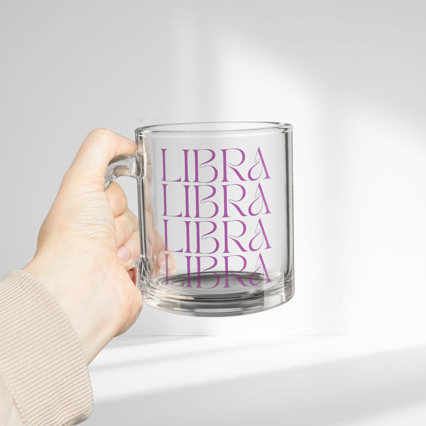 Libra Fade Glass Mug