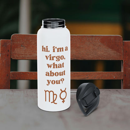 "Hi, I'm a Virgo" Water Bottle