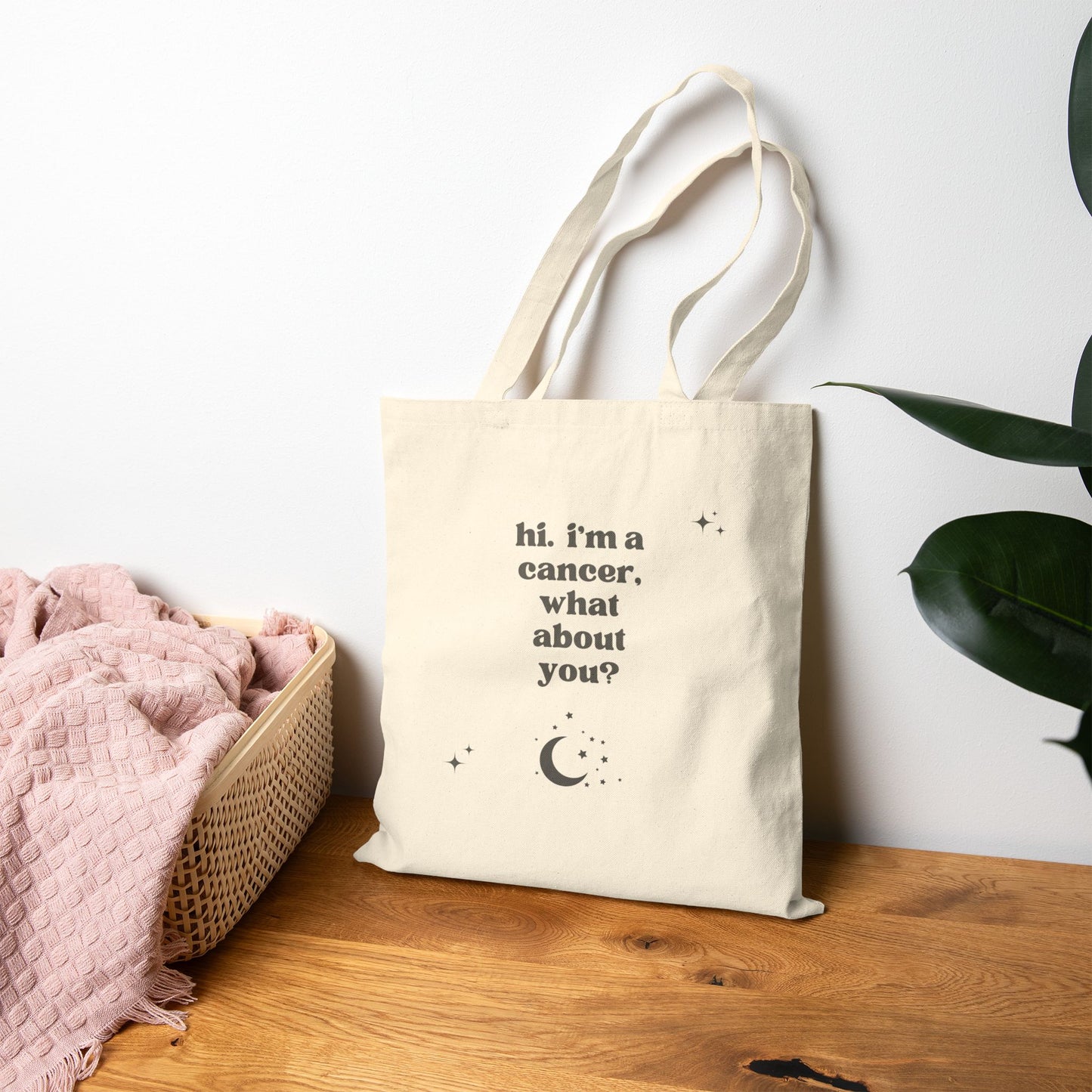 "Hi, I'm a Cancer" Tote Bag