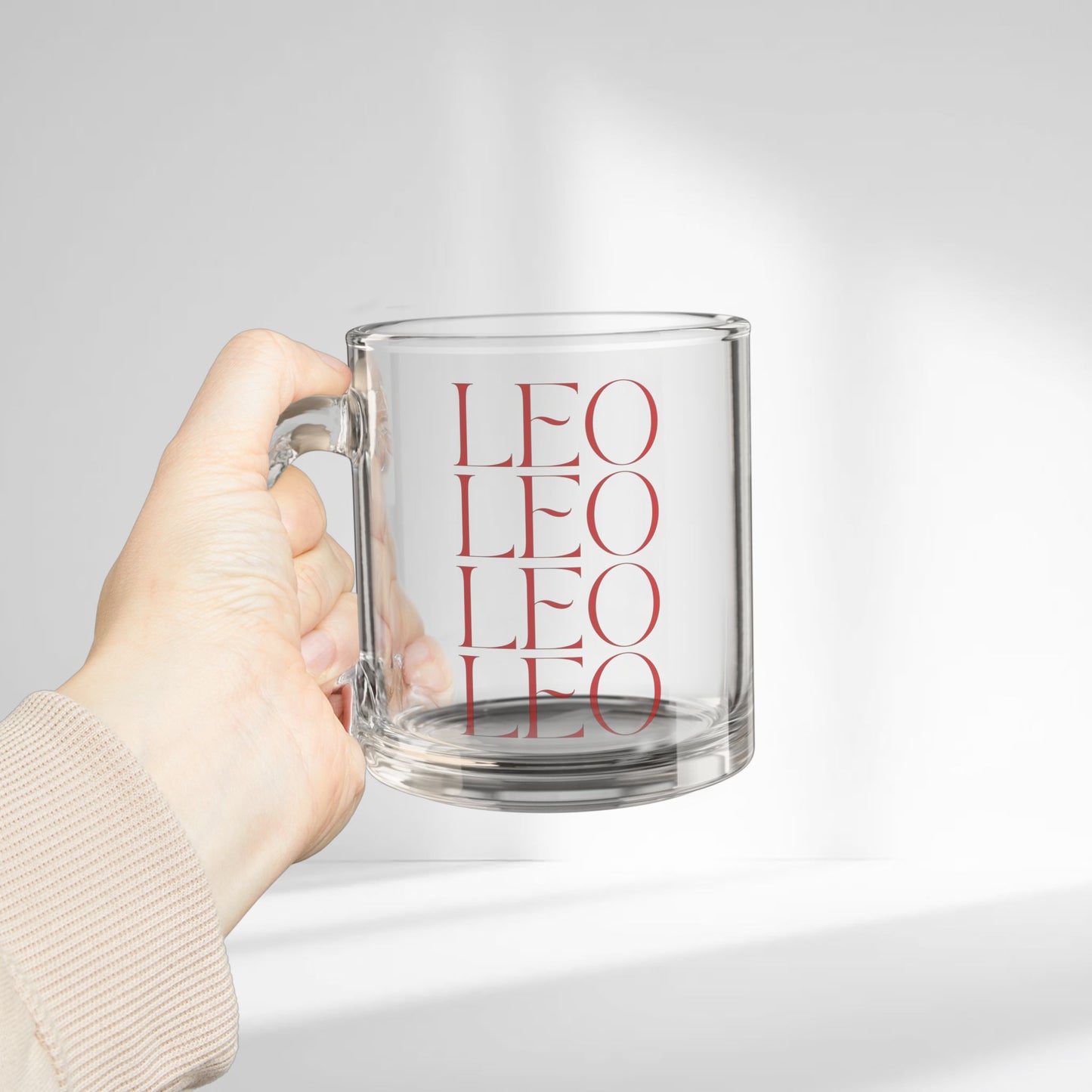 Leo Fade Glass Mug