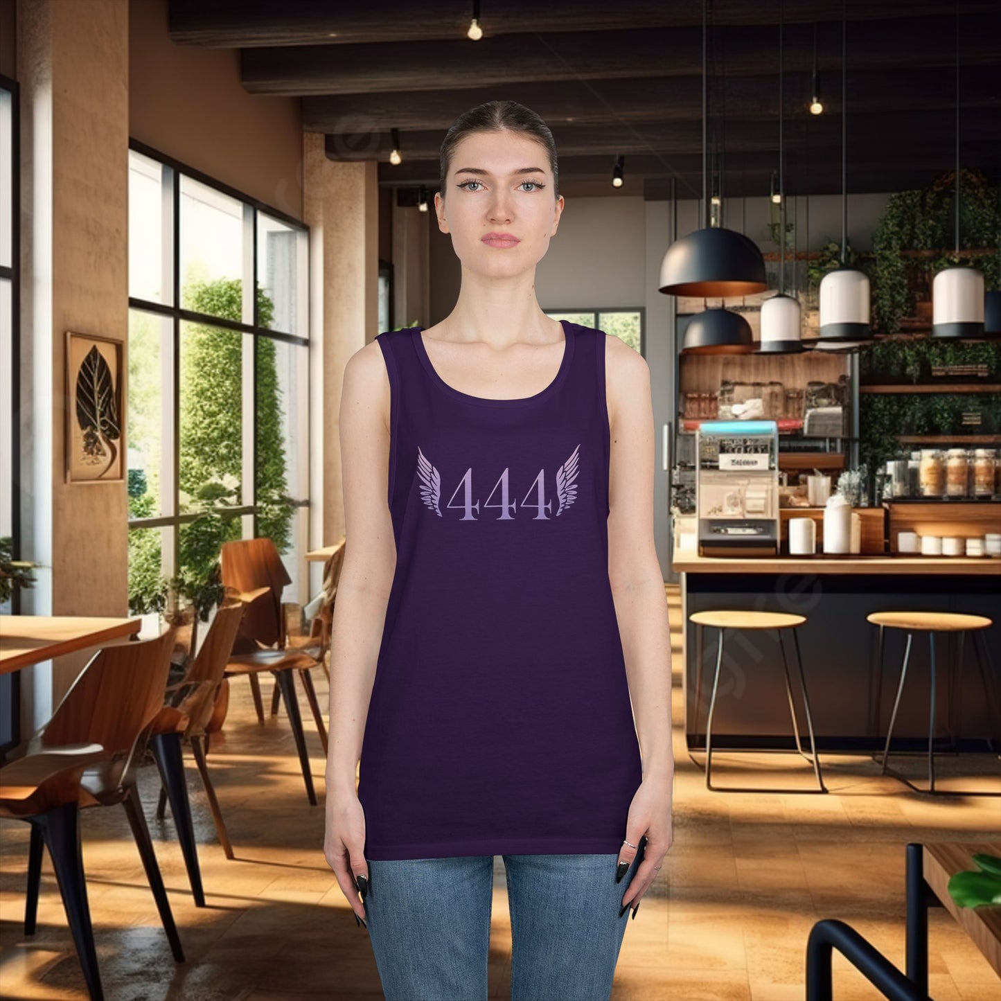 444 Angel Number Tank Top