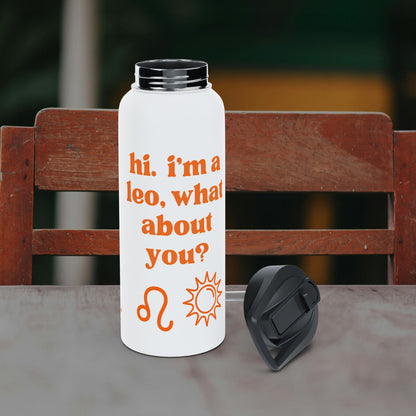 "Hi, I'm a Leo" Water Bottle