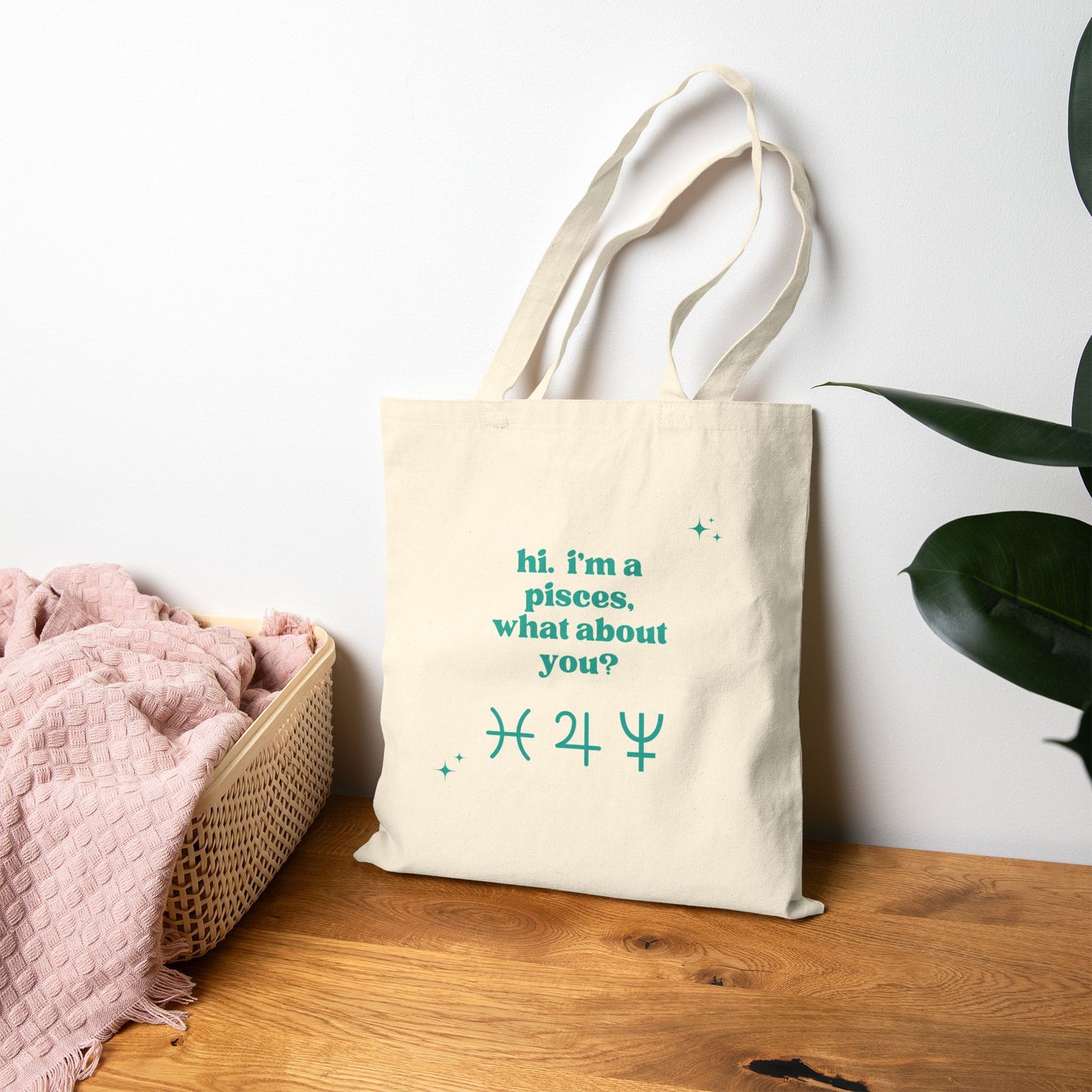 "Hi, I'm a Pisces" Tote Bag