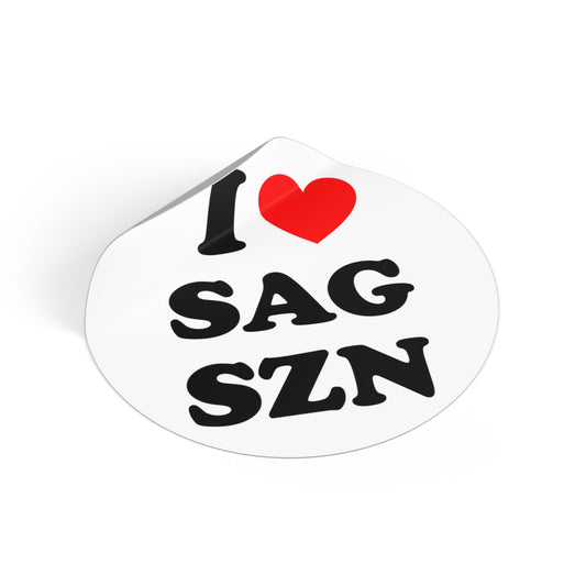 I LUV SAGITTARIUS SZN Stickers