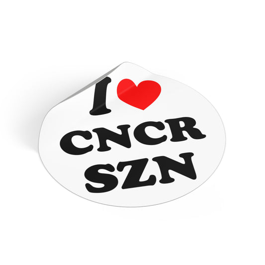 I LUV CANCER SZN Stickers