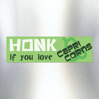 Honk if You Love Capricorns Car Magnet
