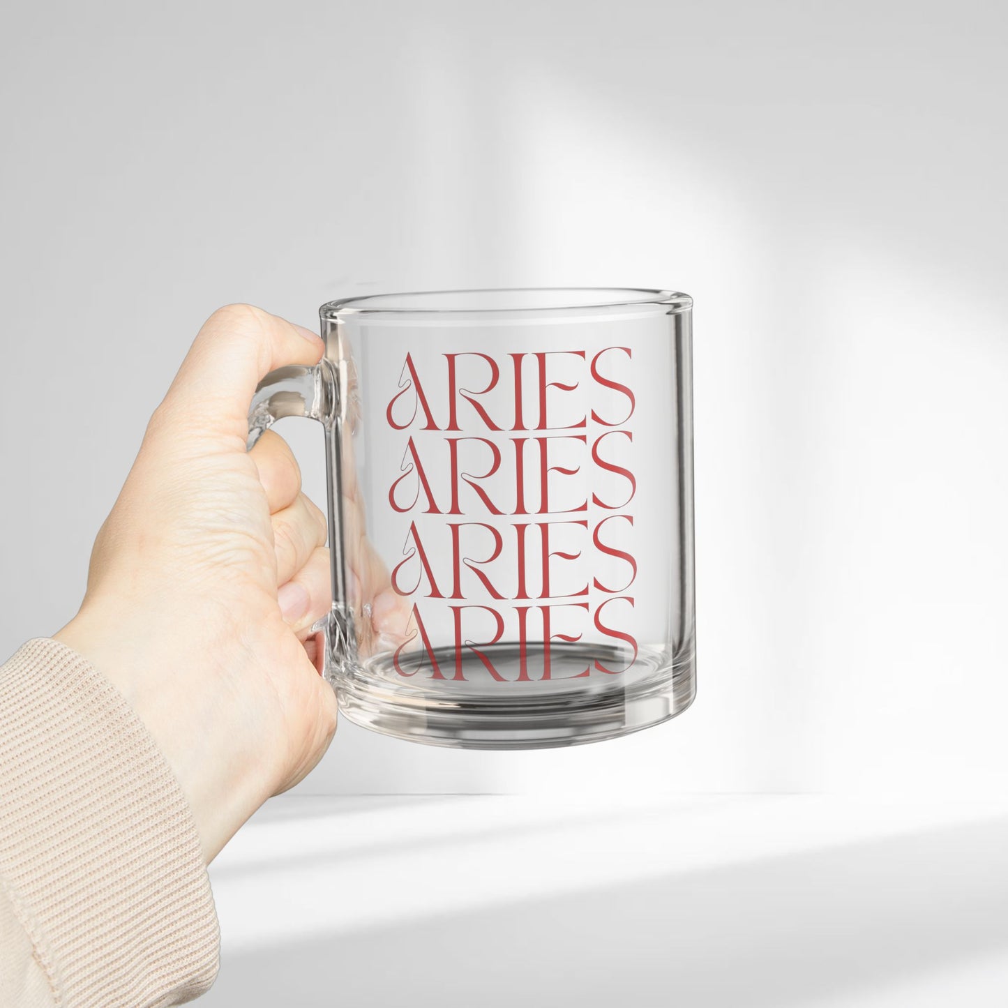 Aries Fade Glass Mug