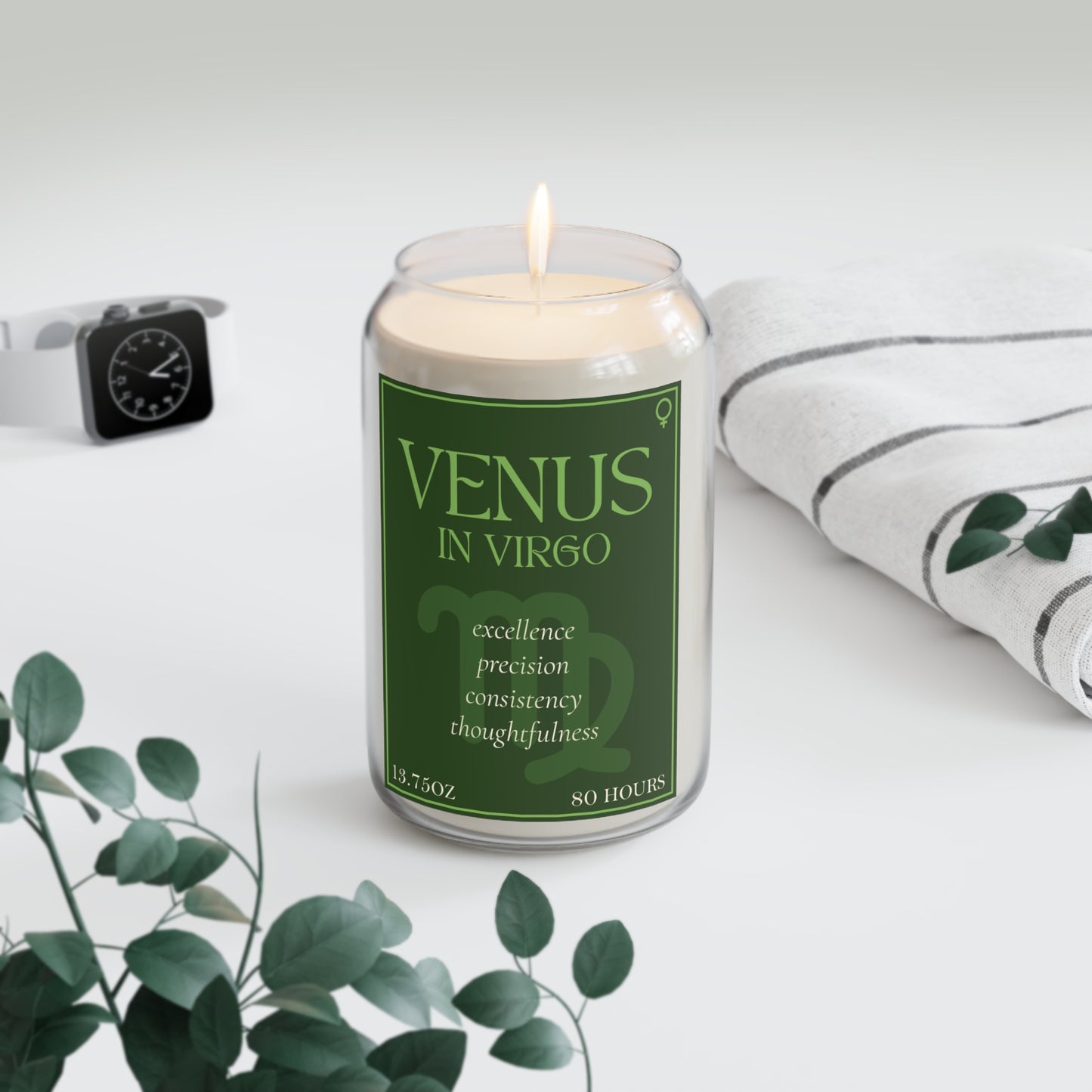 Venus in Virgo Candle