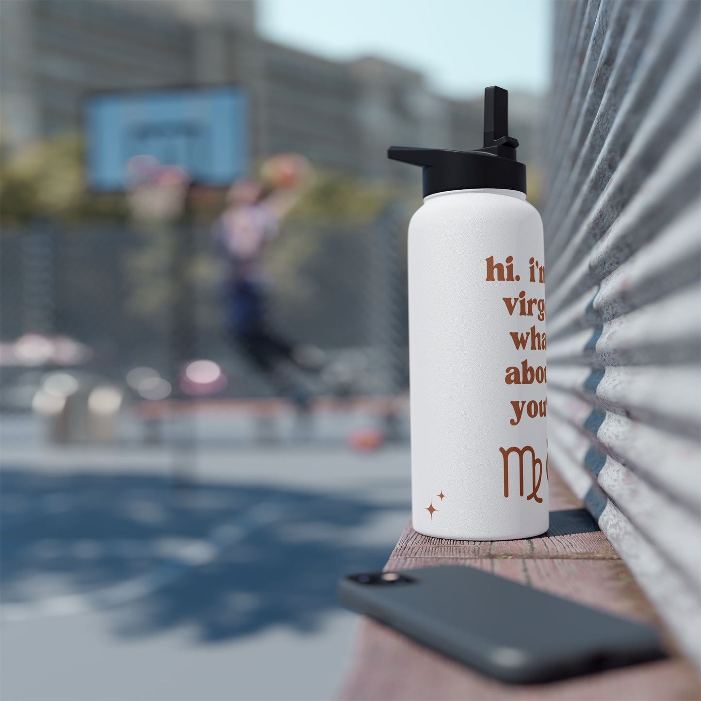 "Hi, I'm a Virgo" Water Bottle