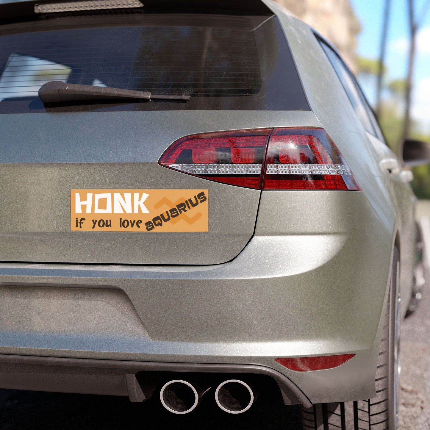 Honk if You Love Aquarius Car Magnet