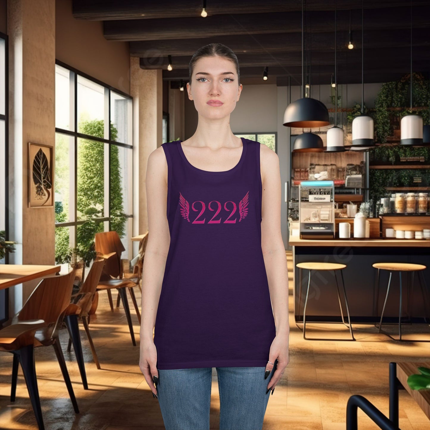 222 Angel Number Tank Top