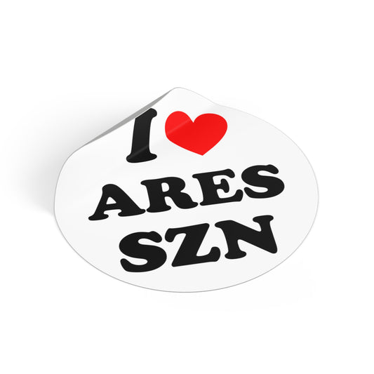 I LUV ARIES SZN Stickers