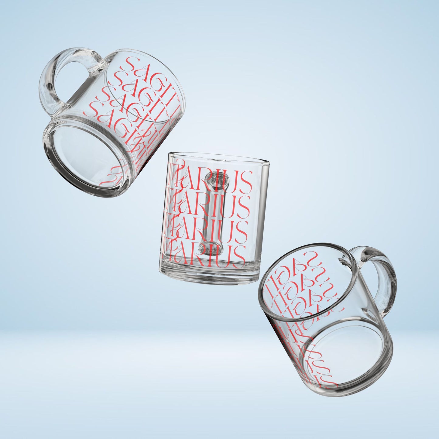 Sagittarius Fade Glass Mug