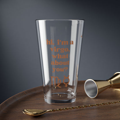 "Hi, I'm a Virgo" Glass Cup