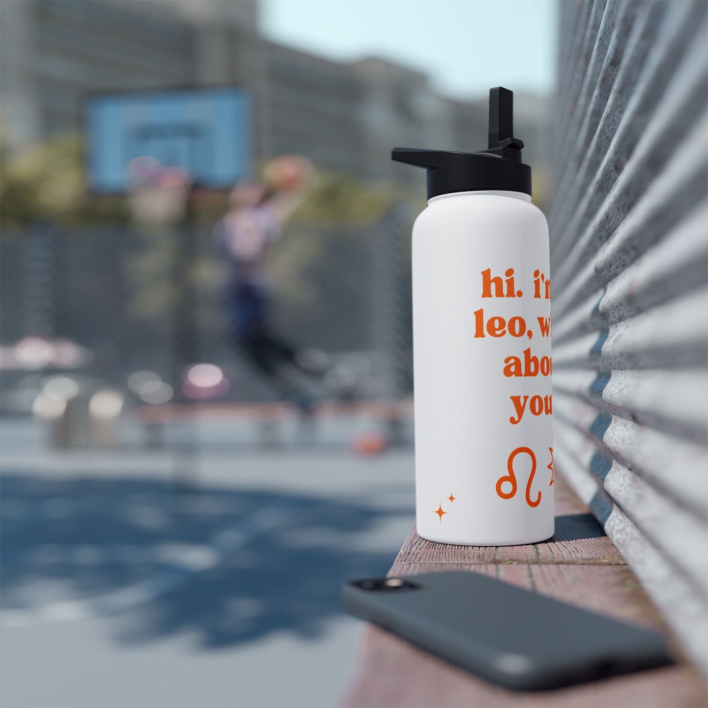 "Hi, I'm a Leo" Water Bottle