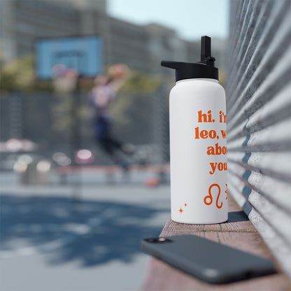 "Hi, I'm a Leo" Water Bottle