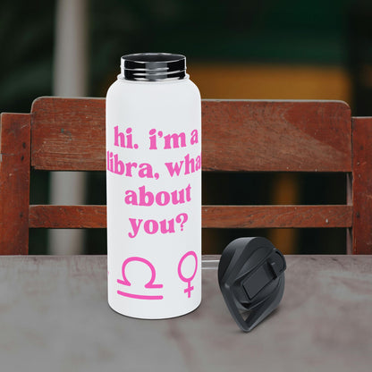 "Hi, I'm a Libra" Water Bottle