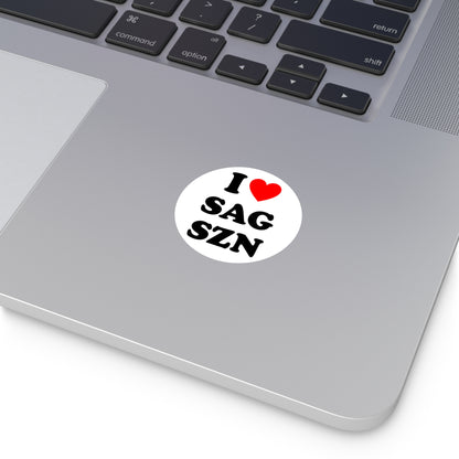 I LUV SAGITTARIUS SZN Stickers