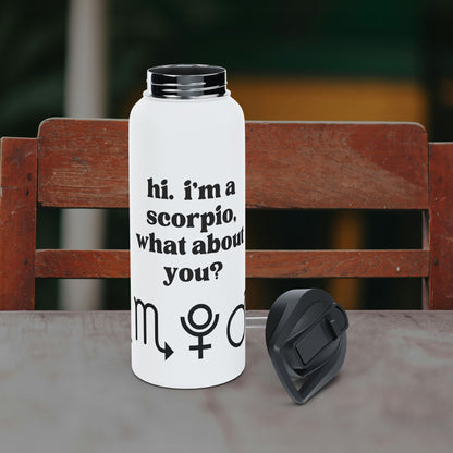 "Hi, I'm a Scorpio" Water Bottle