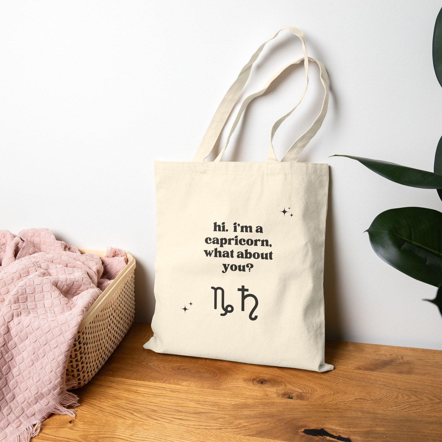 "Hi, I'm a Capricorn" Tote Bag