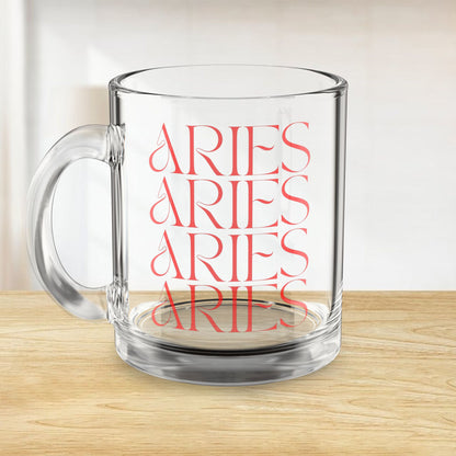 Aries Fade Glass Mug
