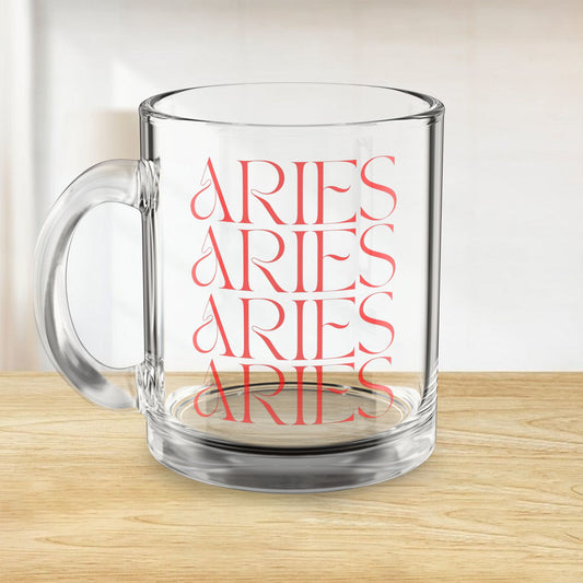 Aries Fade Glass Mug