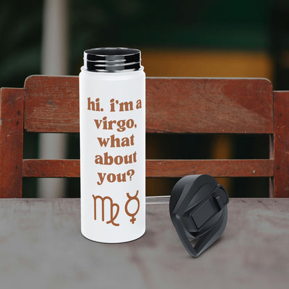 "Hi, I'm a Virgo" Water Bottle