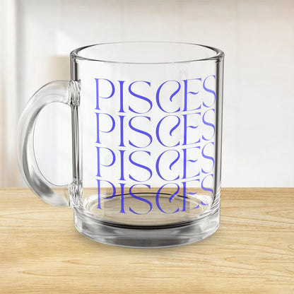 Pisces Fade Glass Mug