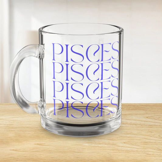 Pisces Fade Glass Mug