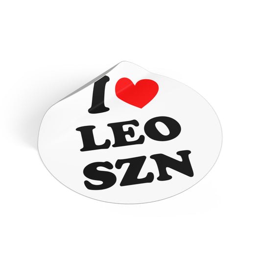 I LUV LEO SZN Stickers