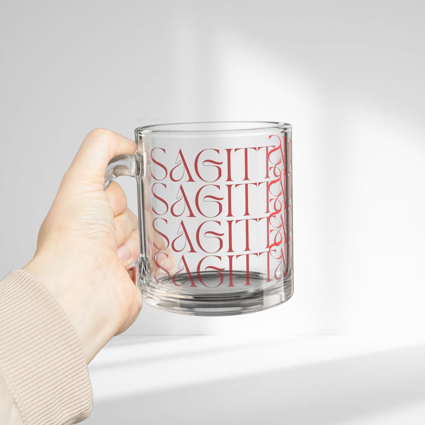 Sagittarius Fade Glass Mug